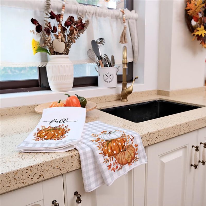 DT15 6PCS Fall Kitchen Towels  - огляд і ціна Agriculture Farm House