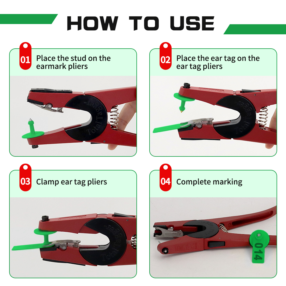100PCS Sheep Ear Tag Pliers 00 - огляд і ціна Livestock Ear Tag
